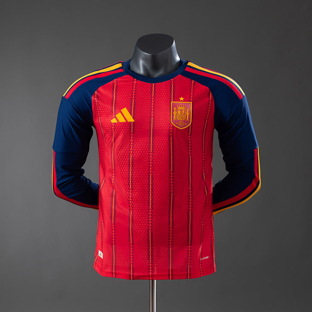 Spain 2026 Long Sleeve Home Jersey