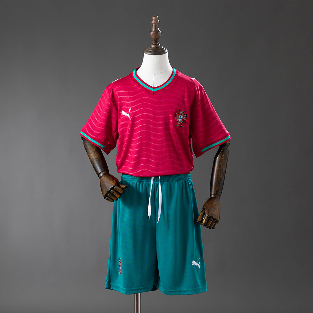 Kids Portugal 2026 Home Jersey
