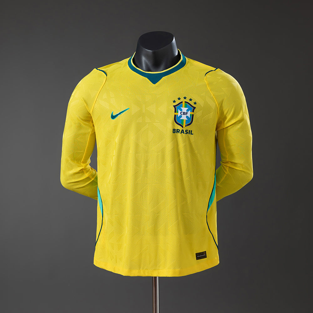 Brazil 2026 Long Sleeve Home Jersey